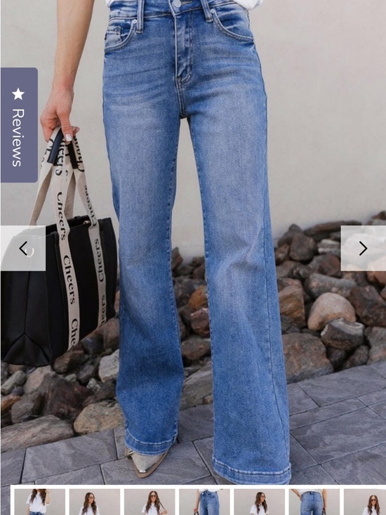 KanCan Denim - Kancan It Jeans, Classic High-Rise Wide-Leg Women's Jeans - Blue size 3, NWT